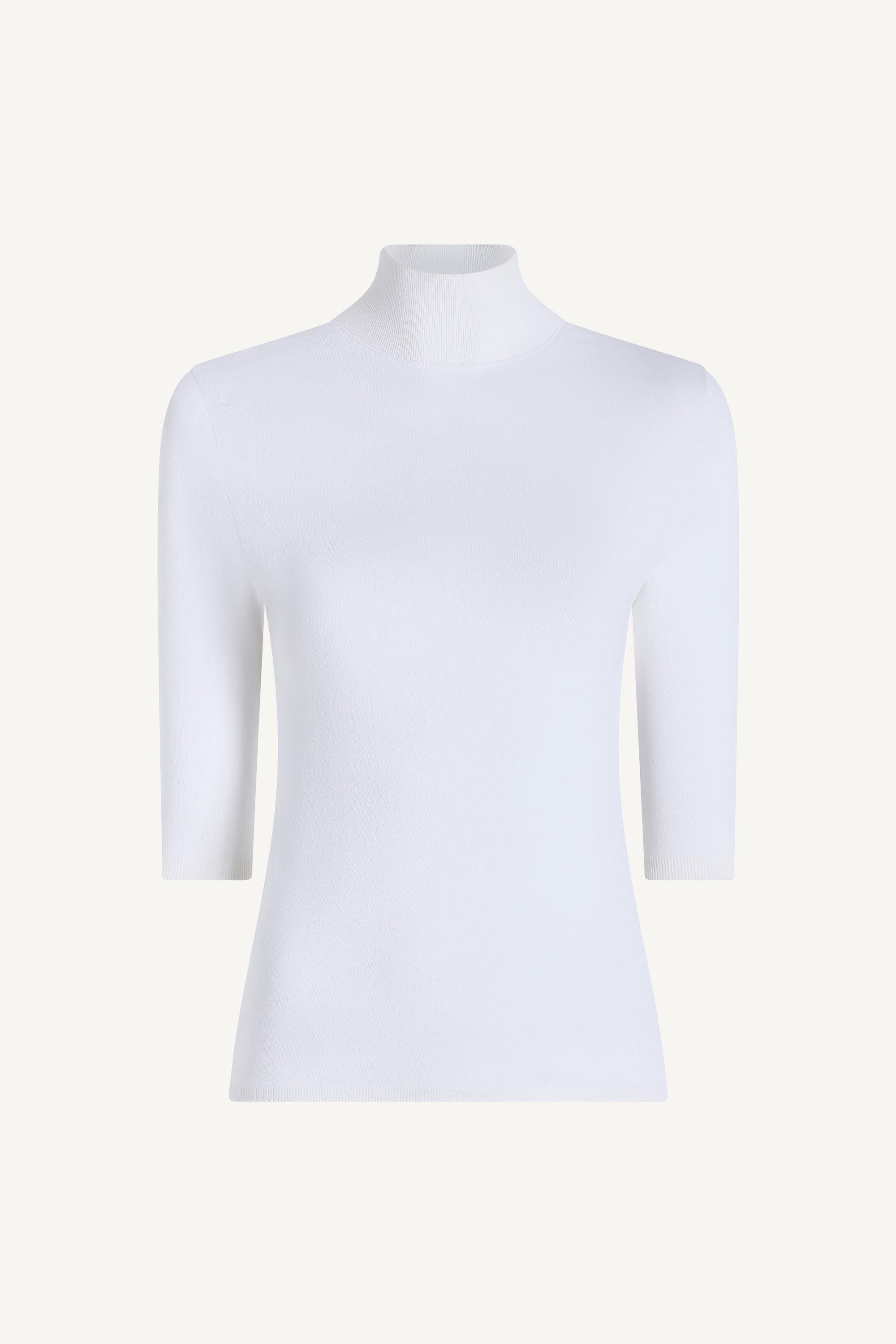 Finn Short Sleeve Turtleneck in Matte Viscose