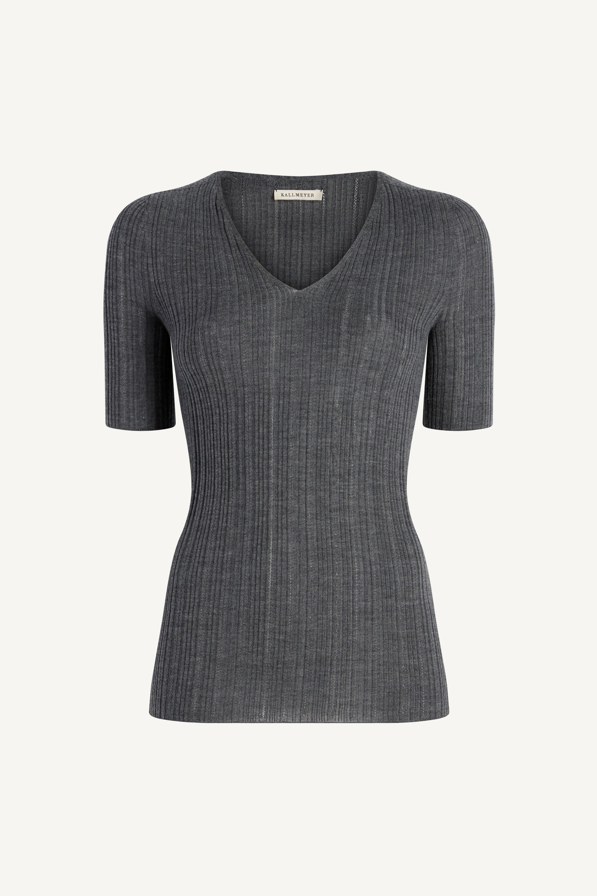 Pika Short Sleeve V-Neck in Superfine Pointelle