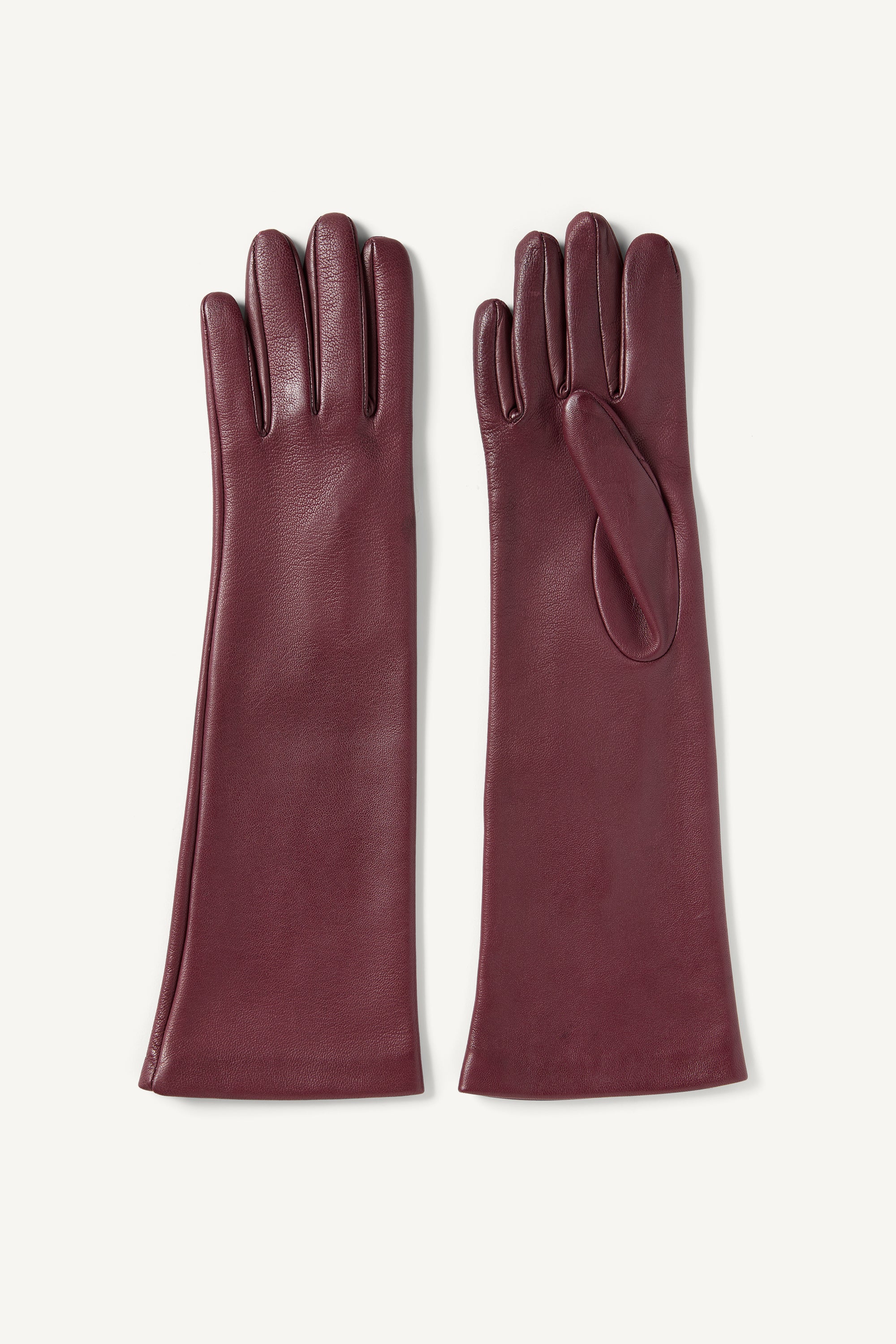 Park Leather Gloves in Bordeaux