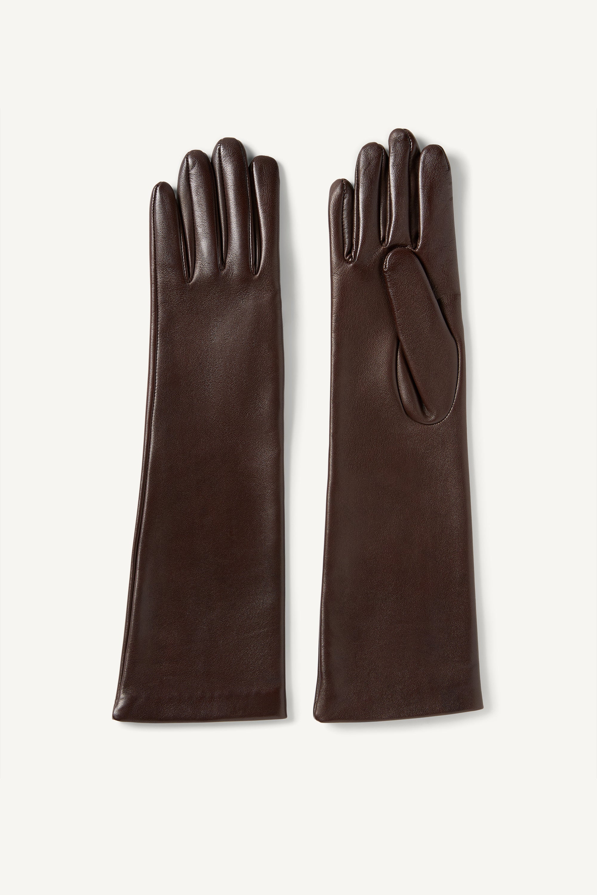 Park Leather Gloves in Chocolate