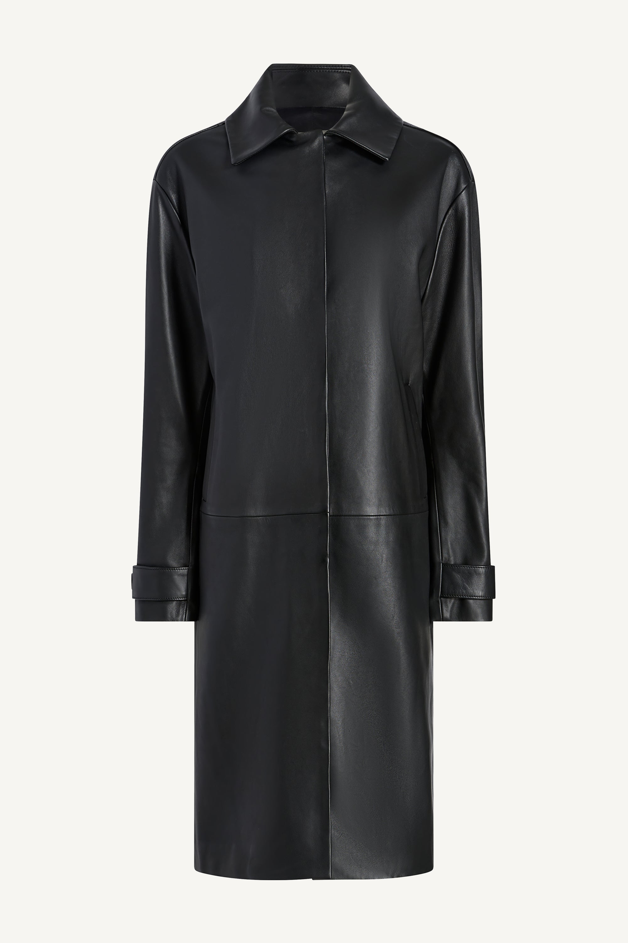 Lucien Car Coat in Leather