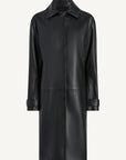 Lucien Car Coat in Leather