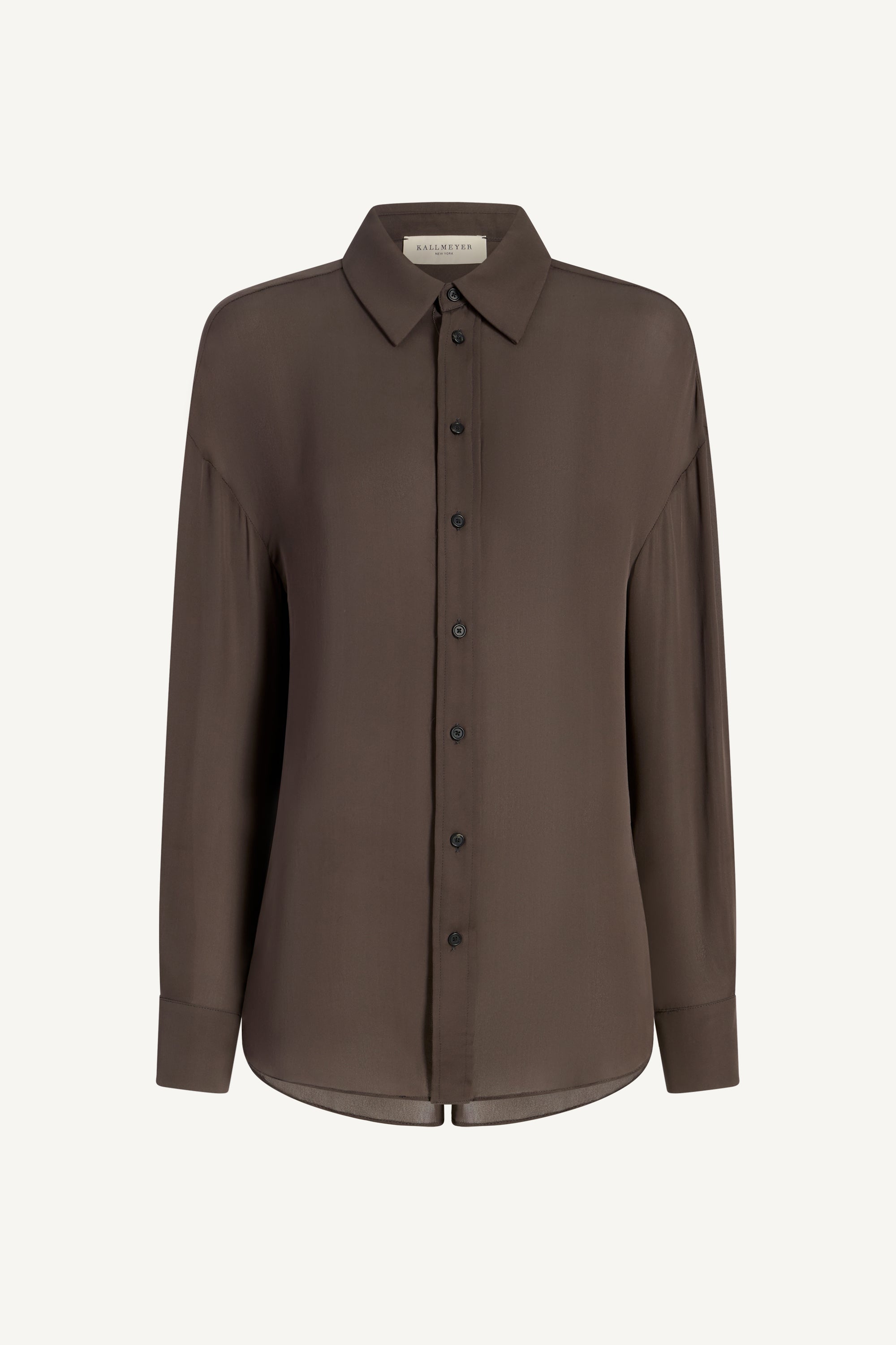 Dani Button Down in Double Georgette
