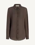 Dani Button Down in Double Georgette