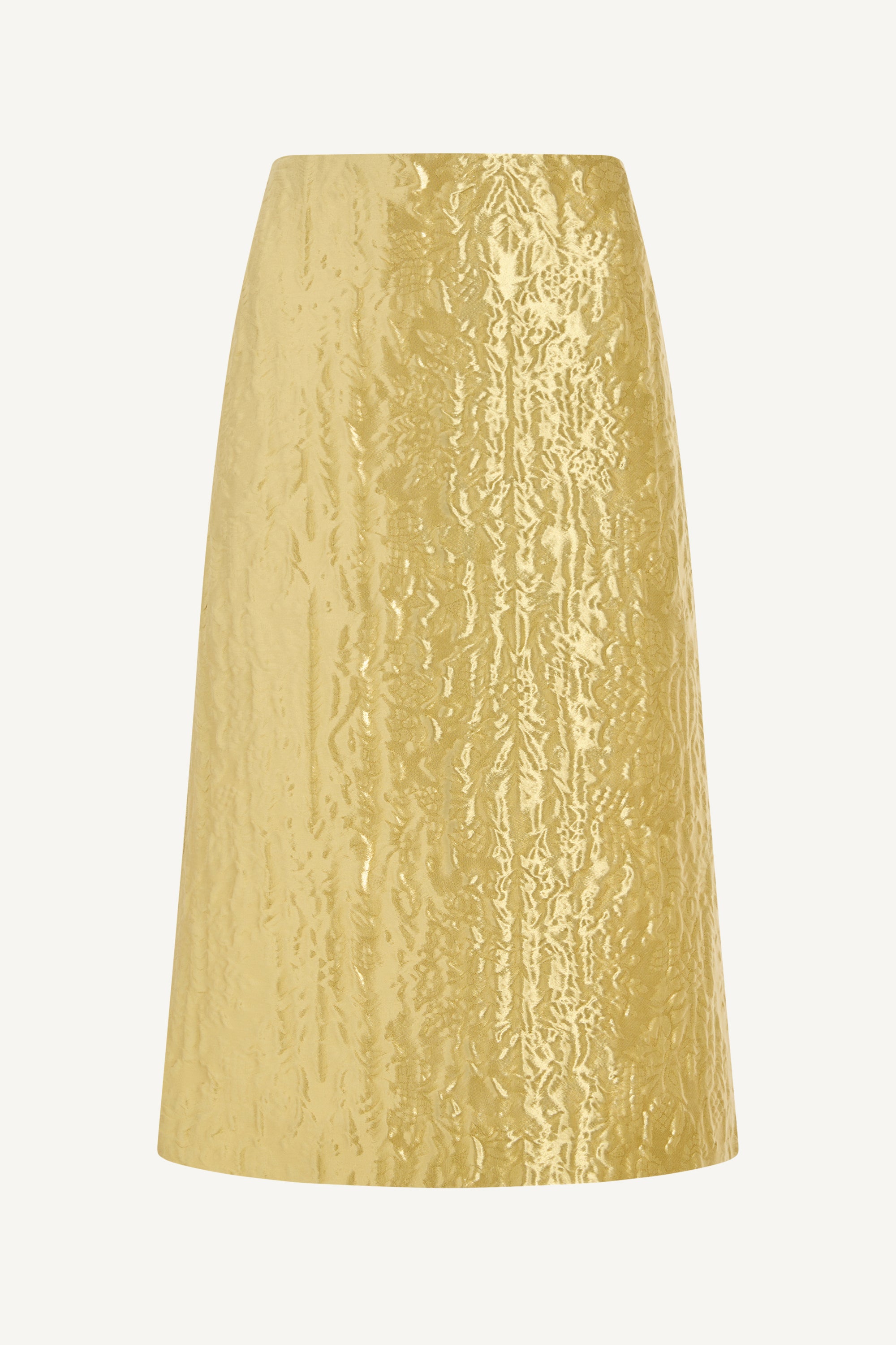 Beck A-line Skirt in Gilded Jacquard