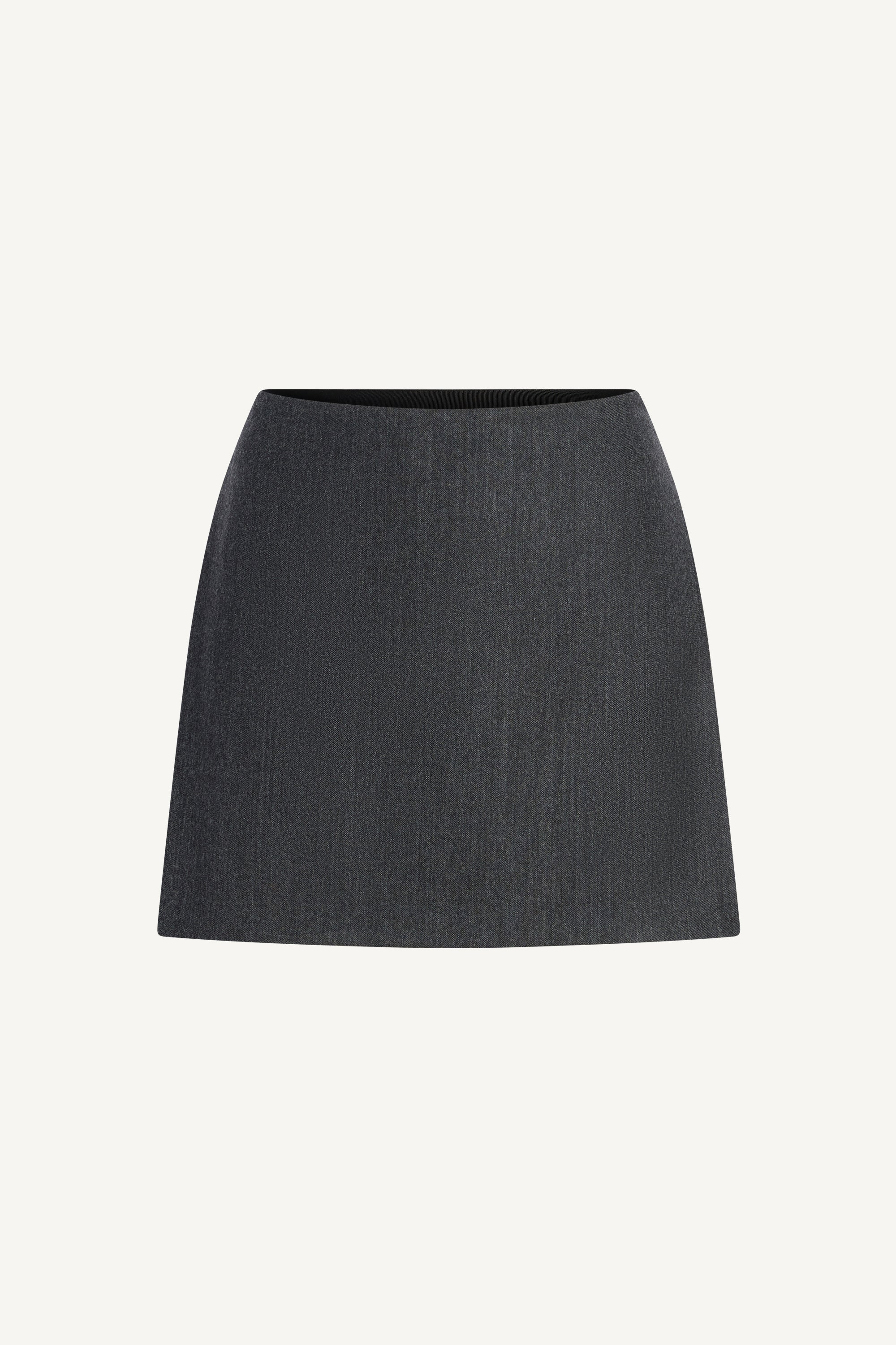 Kenna Mini Skirt in Wool Flannel