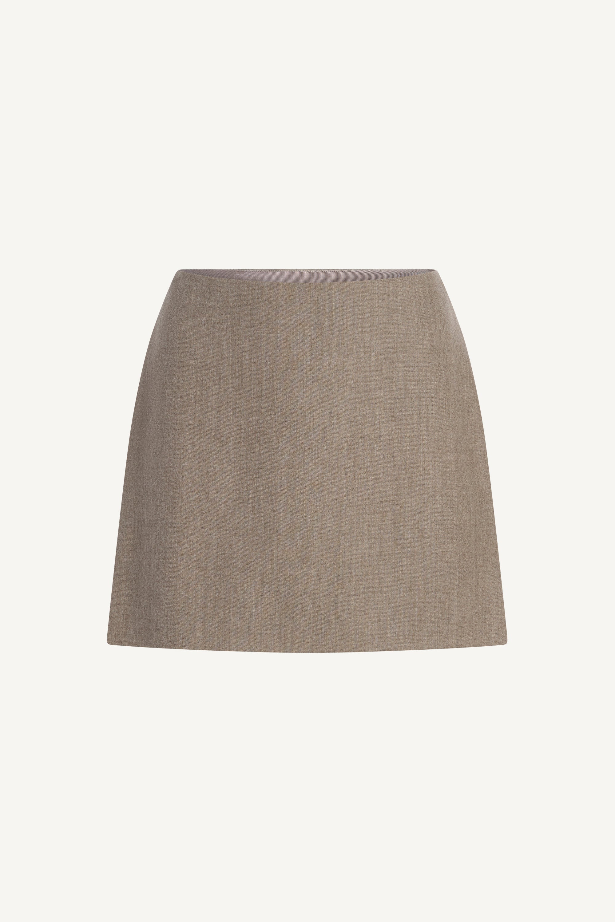 Kenna Mini Skirt in Wool Flannel