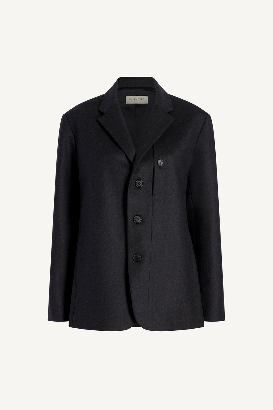 Kallmeyer James Jacket in Wool Flannel in Graphite