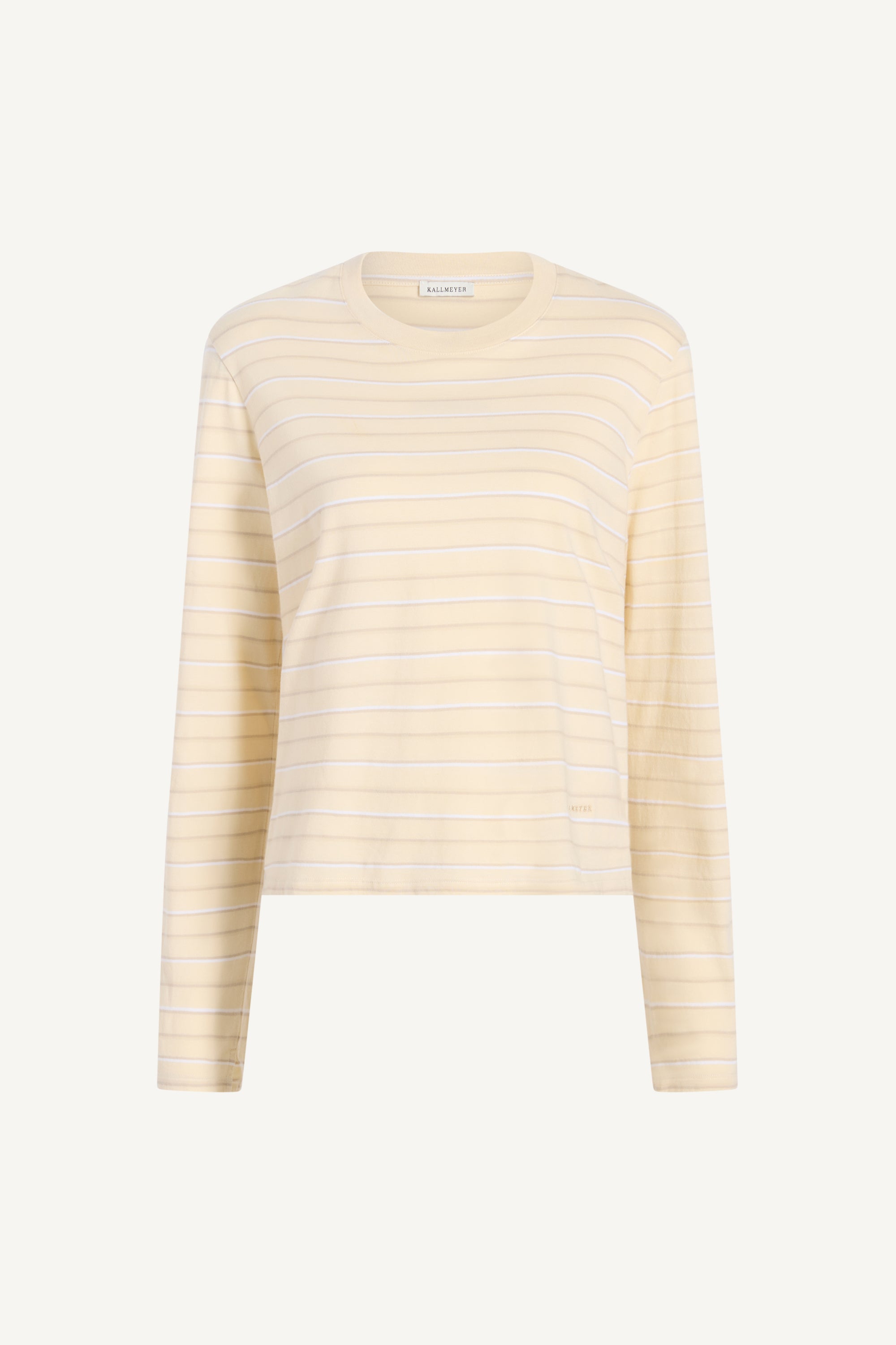 Wynn Long Sleeve T-Shirt in Ecru Stripe