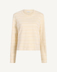 Wynn Long Sleeve T-Shirt in Ecru Stripe