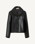 Marlie Shawl Jacket in Leather