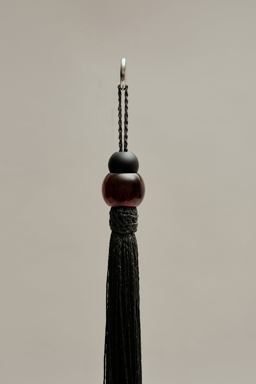 Large Cadenza Tassel in Leather and Acrylic