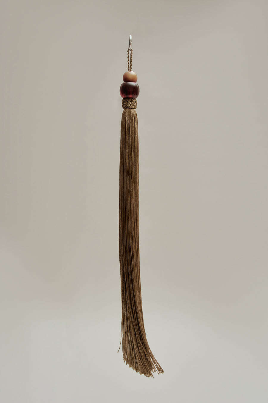 Large Cadenza Tassel in Leather and Acrylic