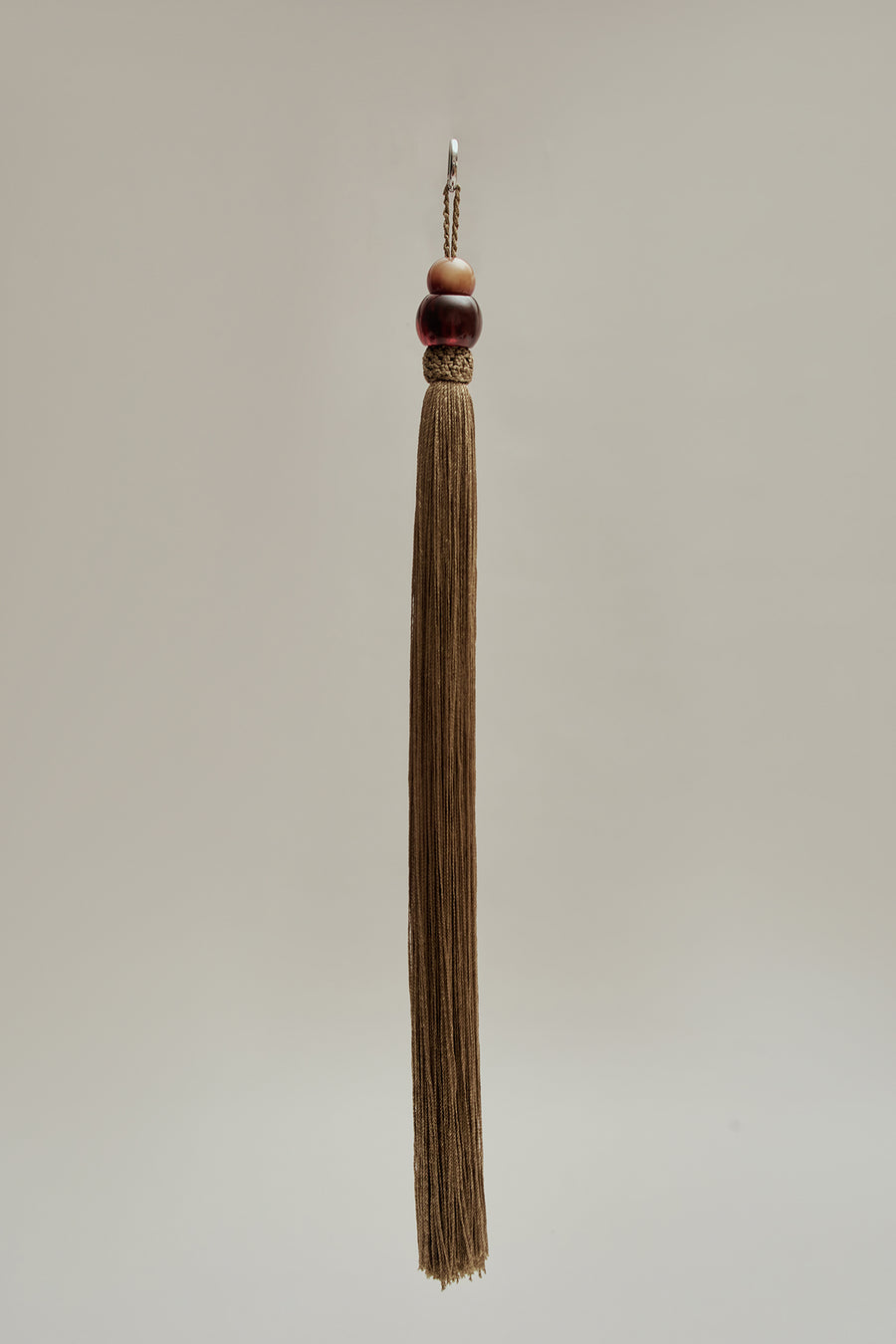 Large Cadenza Tassel in Leather and Acrylic