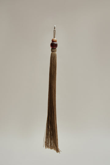 Large Cadenza Tassel in Leather and Acrylic