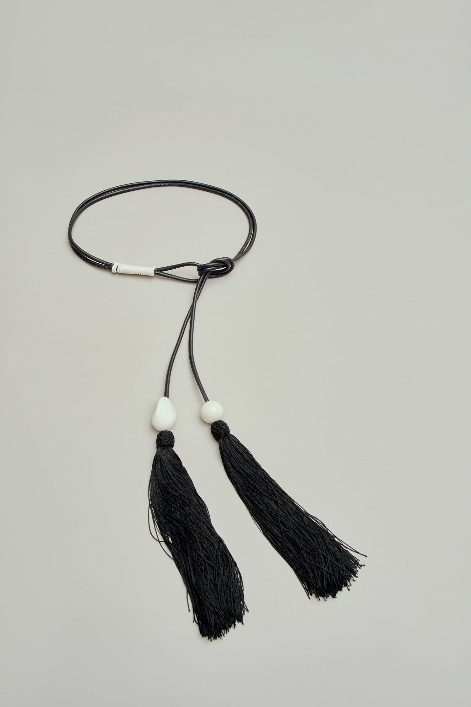 Cordo Double Tassel Belt in Leather