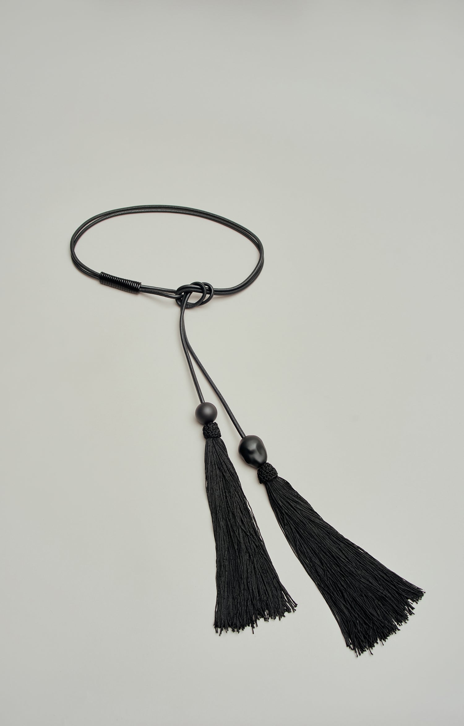 Cordo Double Tassel Belt in Leather