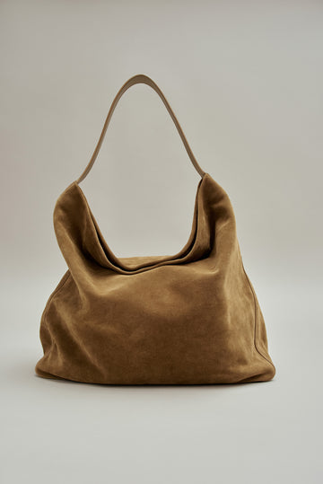 Toulon Slouch Bag in Calf Suede