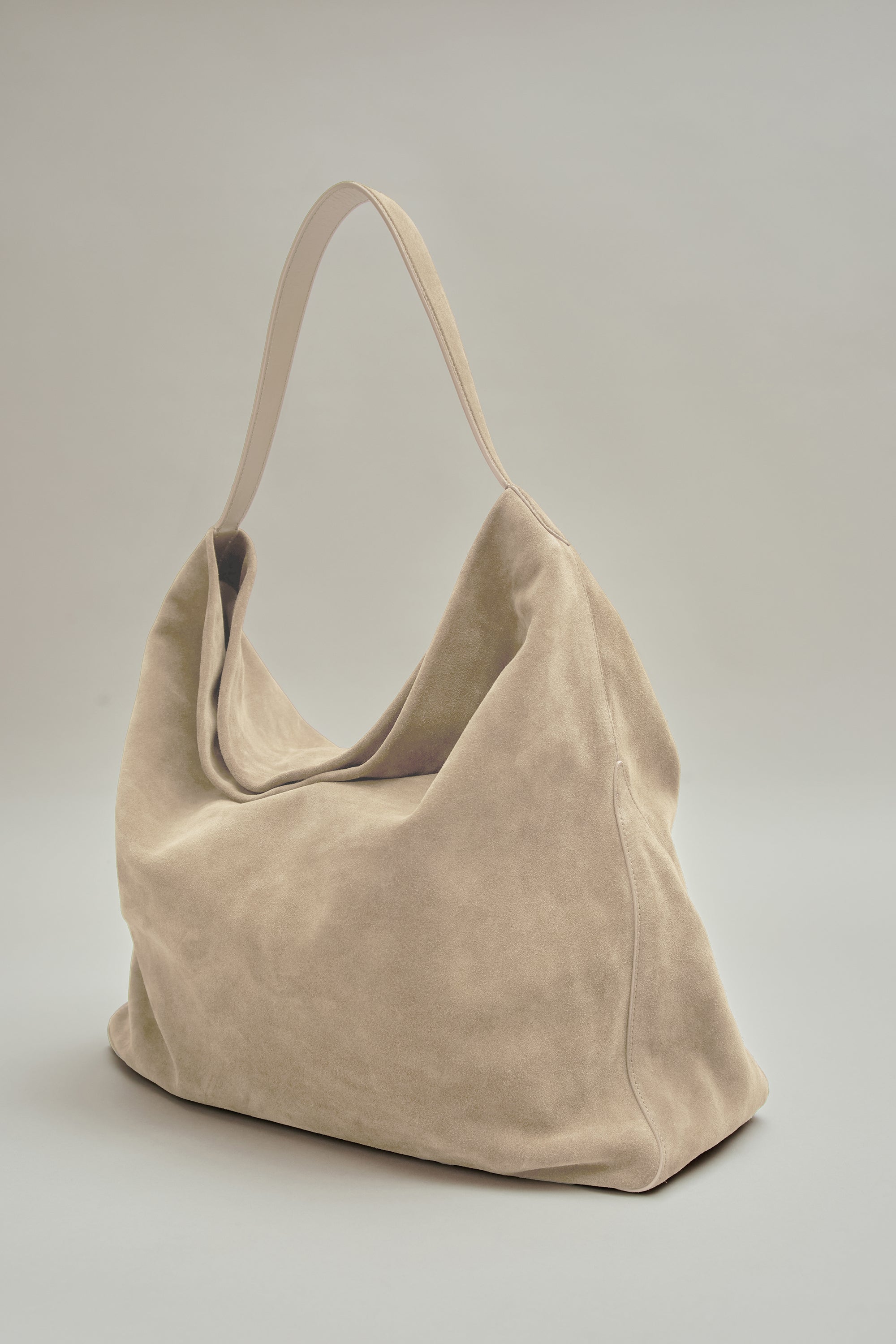 Toulon Slouch Bag in Calf Suede