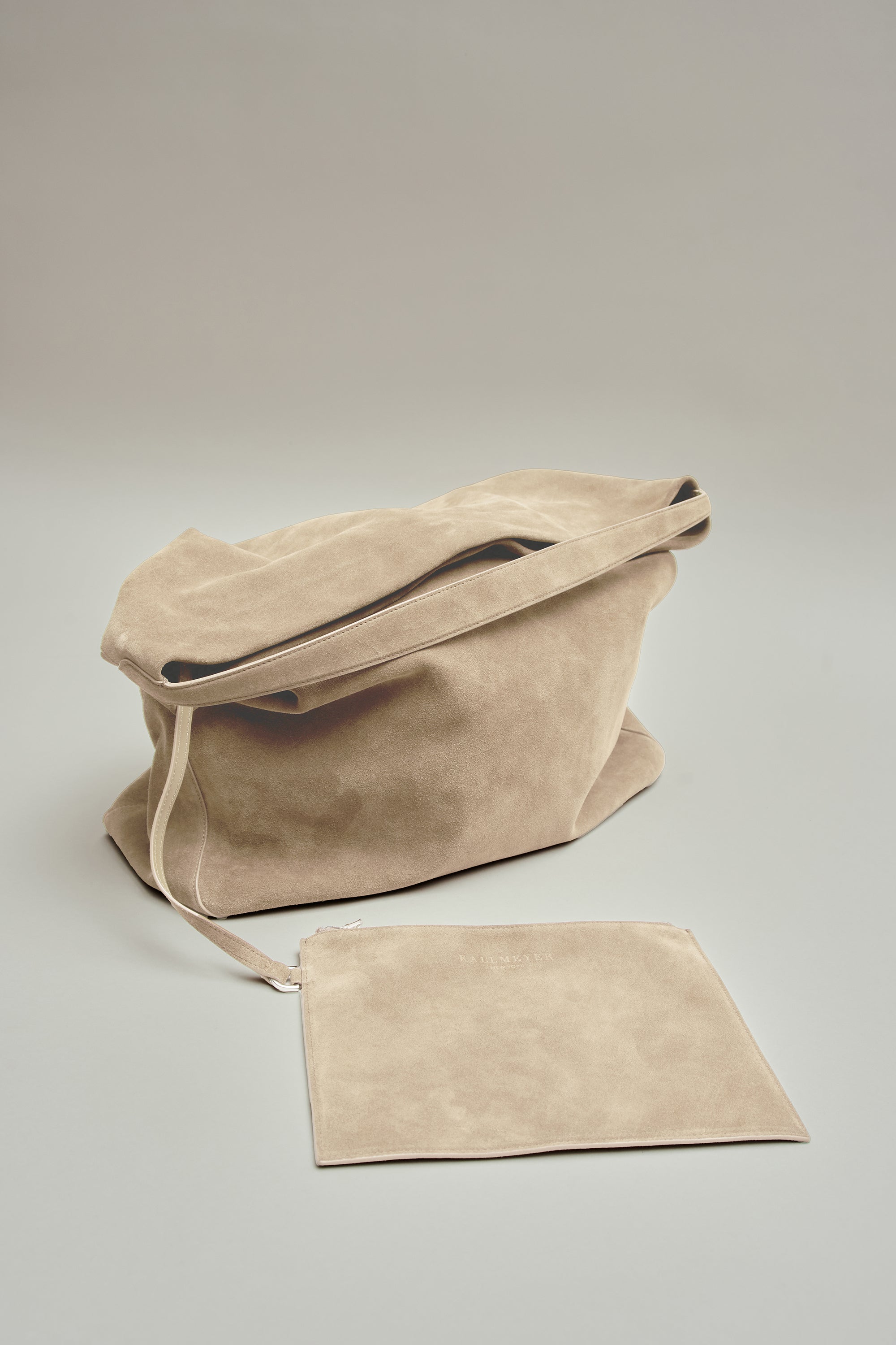 Toulon Slouch Bag in Calf Suede