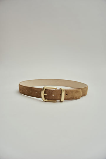 Johnson Belt in Calf Suede