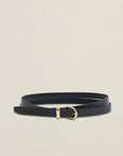 Rainer Wrap Belt in Black Leather