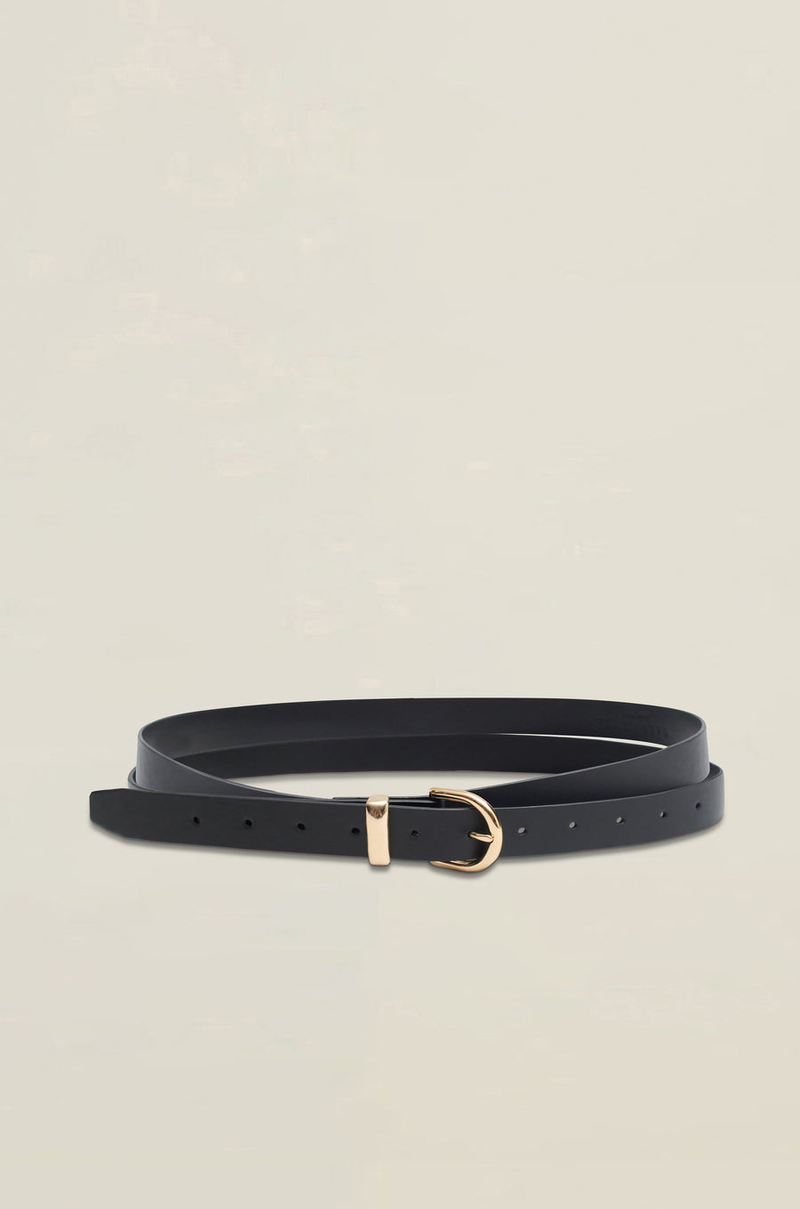 Rainer Wrap Belt in Black Leather