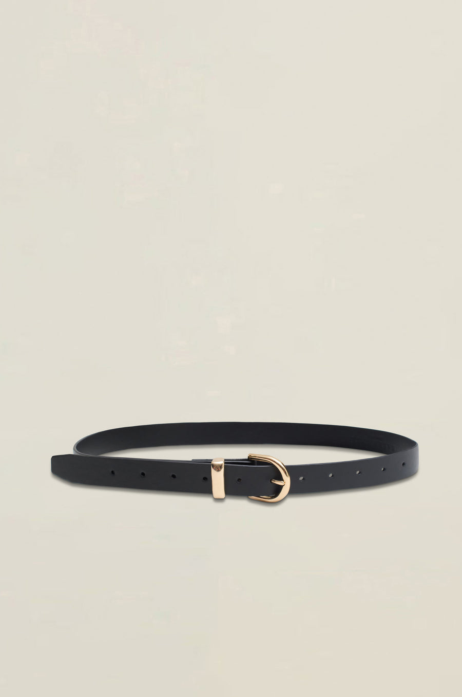 Rainer Wrap Belt in Black Leather