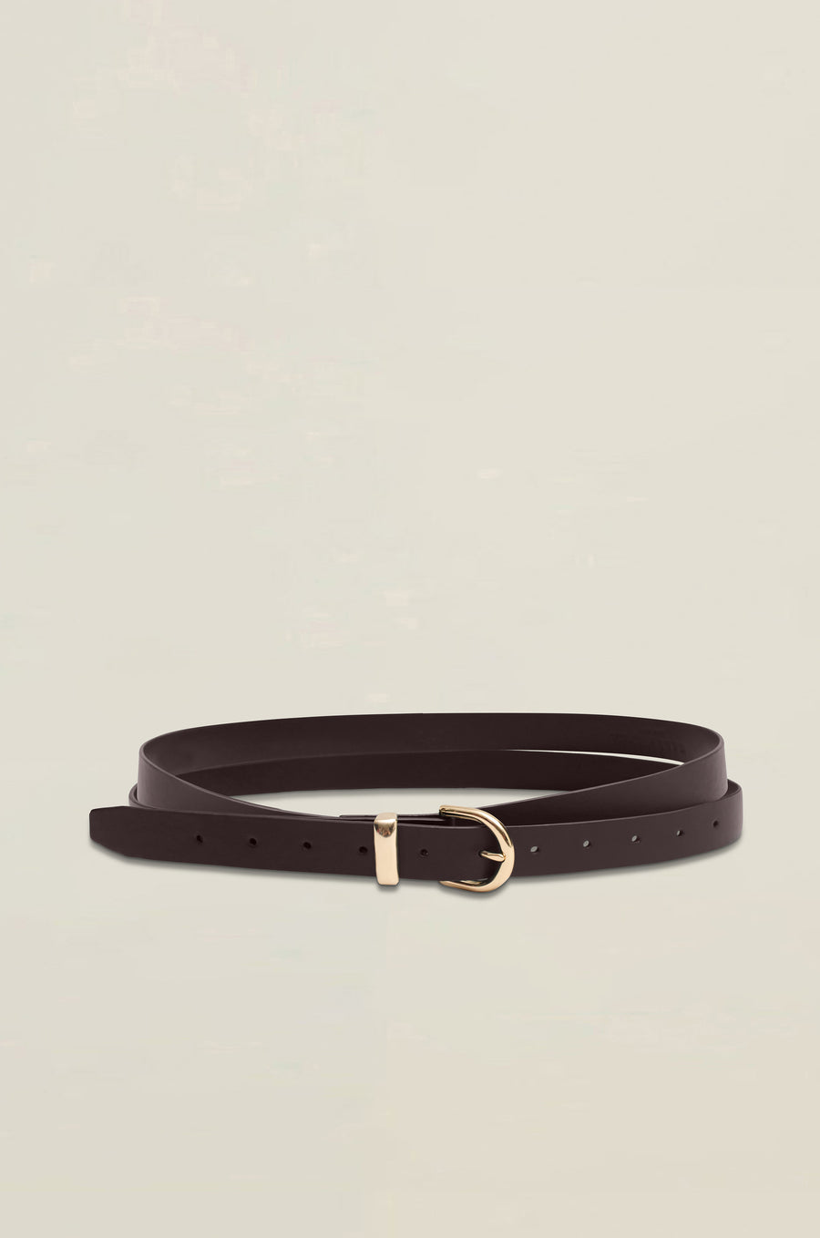 Rainer Wrap Belt in Chocolate Leather