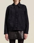 Elliott Chore Jacket in Onyx Cotton Denim