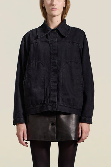 Elliott Chore Jacket in Onyx Cotton Denim