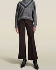 Josie Layered Sweater in Heather Grey Cashmere Wool Blend