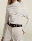 Rainer Wrap Belt in Black Leather