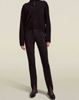 Josie Layered Sweater in Black Cashmere Wool Blend