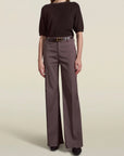 Athena Flare Pant in Concord Summer Mikado