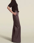 Athena Flare Pant in Concord Summer Mikado