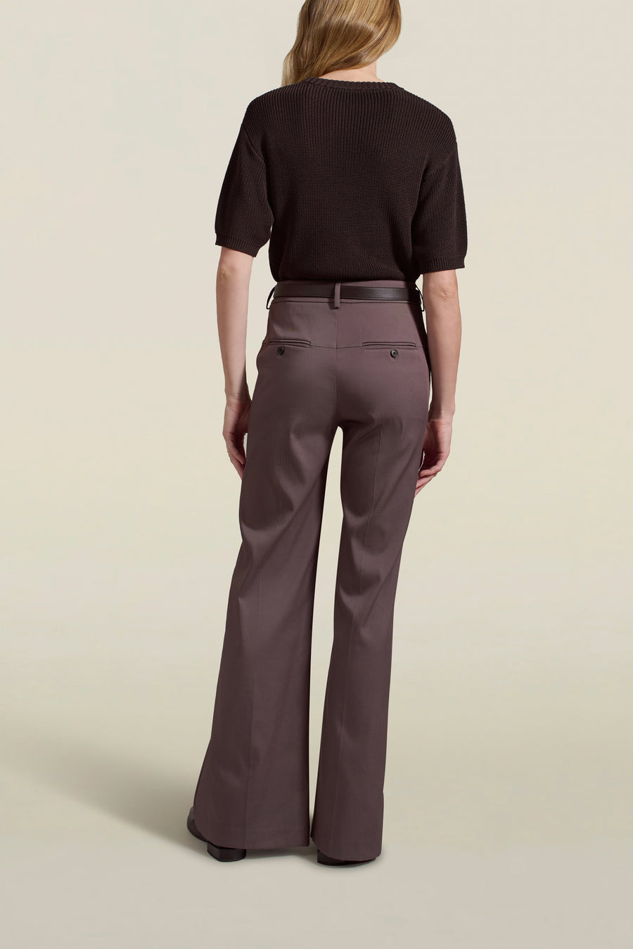 Athena Flare Pant in Concord Summer Mikado