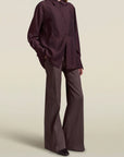 Chloé Bib Button Down in Concord Viscose Voile