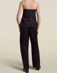 Etta Tube Top in Black Dettaglio Suiting