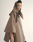 Navi Scarf Cape in Compact Cotton