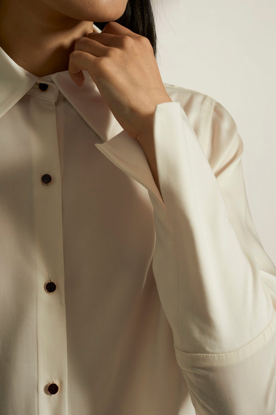 Belgian Button Up in Ivory
