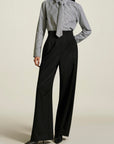 Madelynn Trouser in Black Tropical Wool