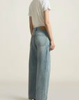 Column Leg Jeans in Vinyl Wash