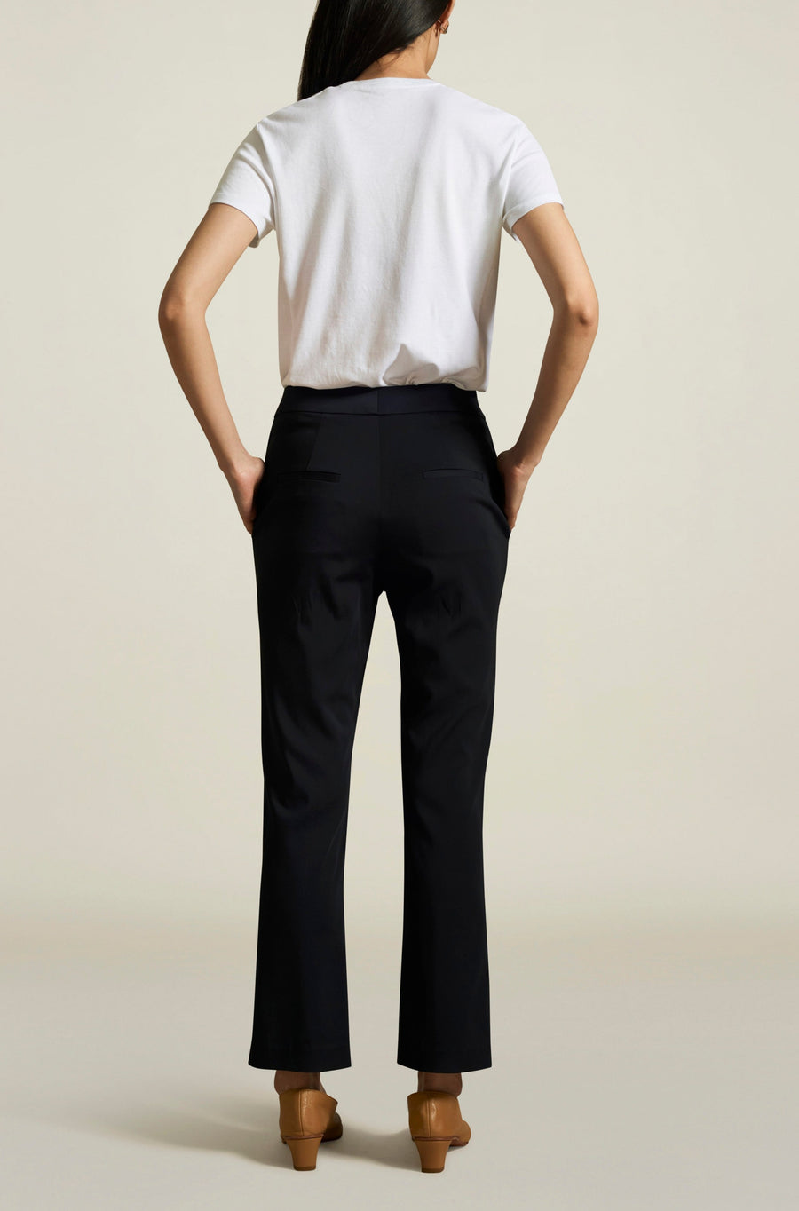 Helena Pintuck Trouser in Sporty Suiting