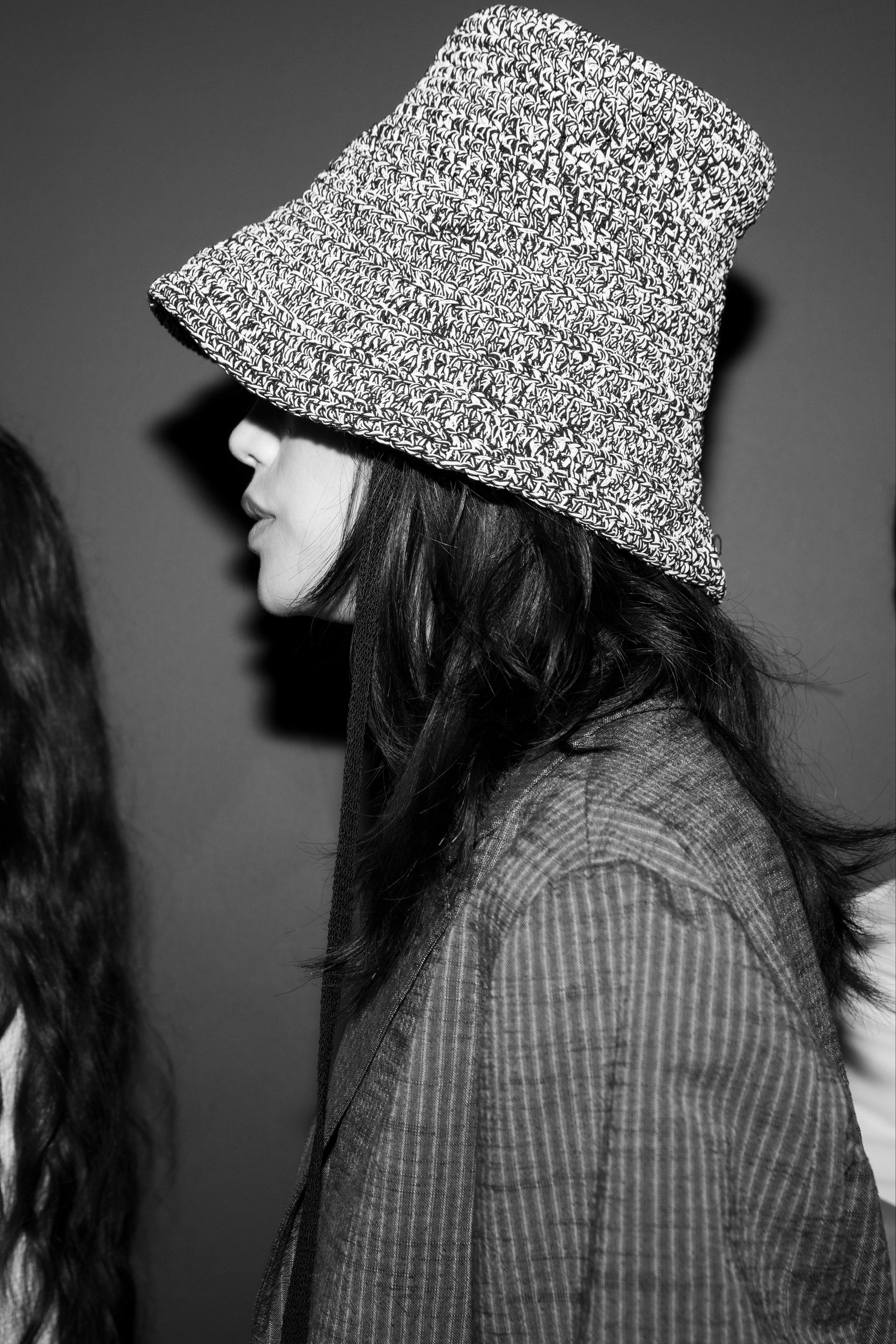 Anouk Hat in Cotton Blend Crochet