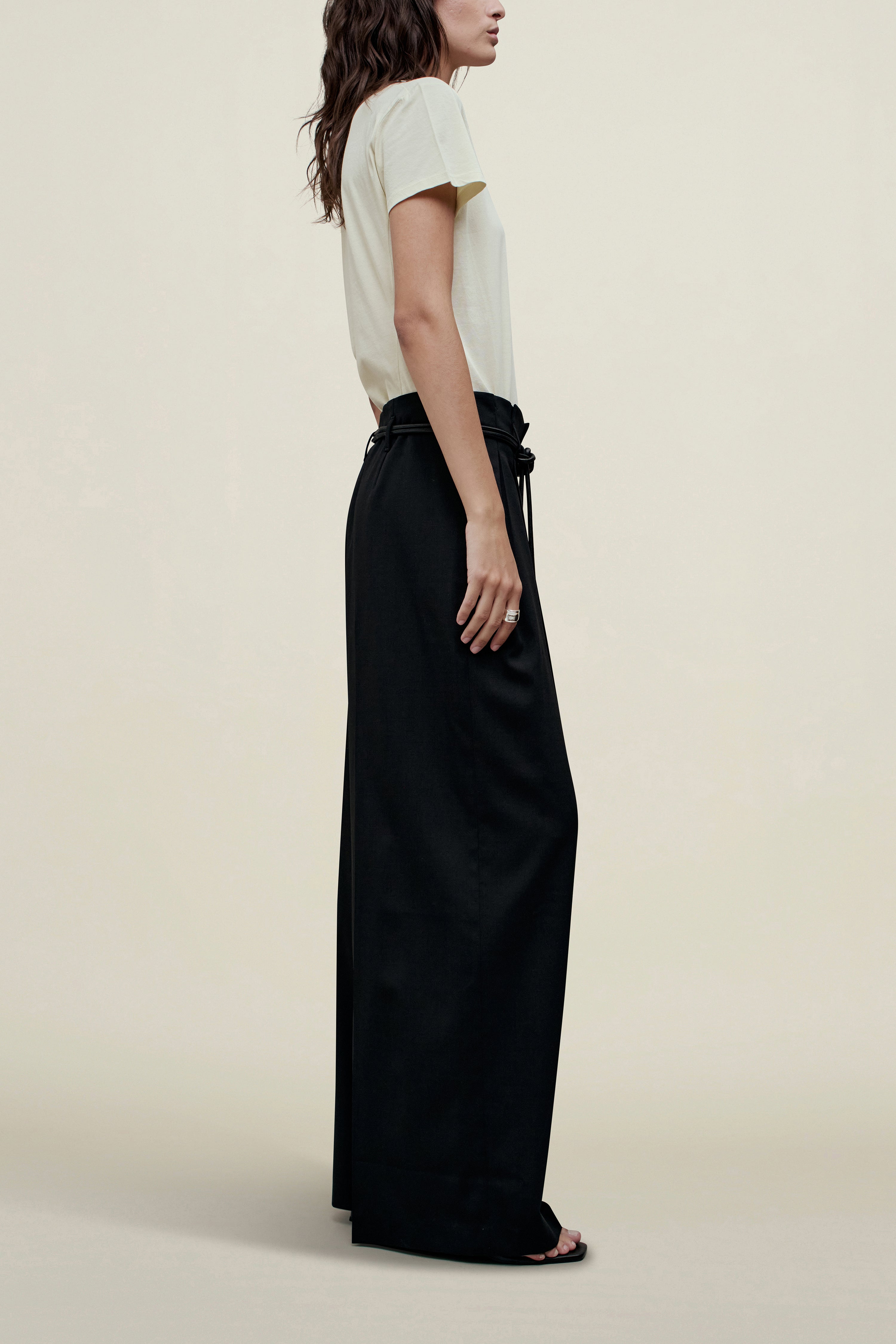 Percie Trouser in Paperweight Wool