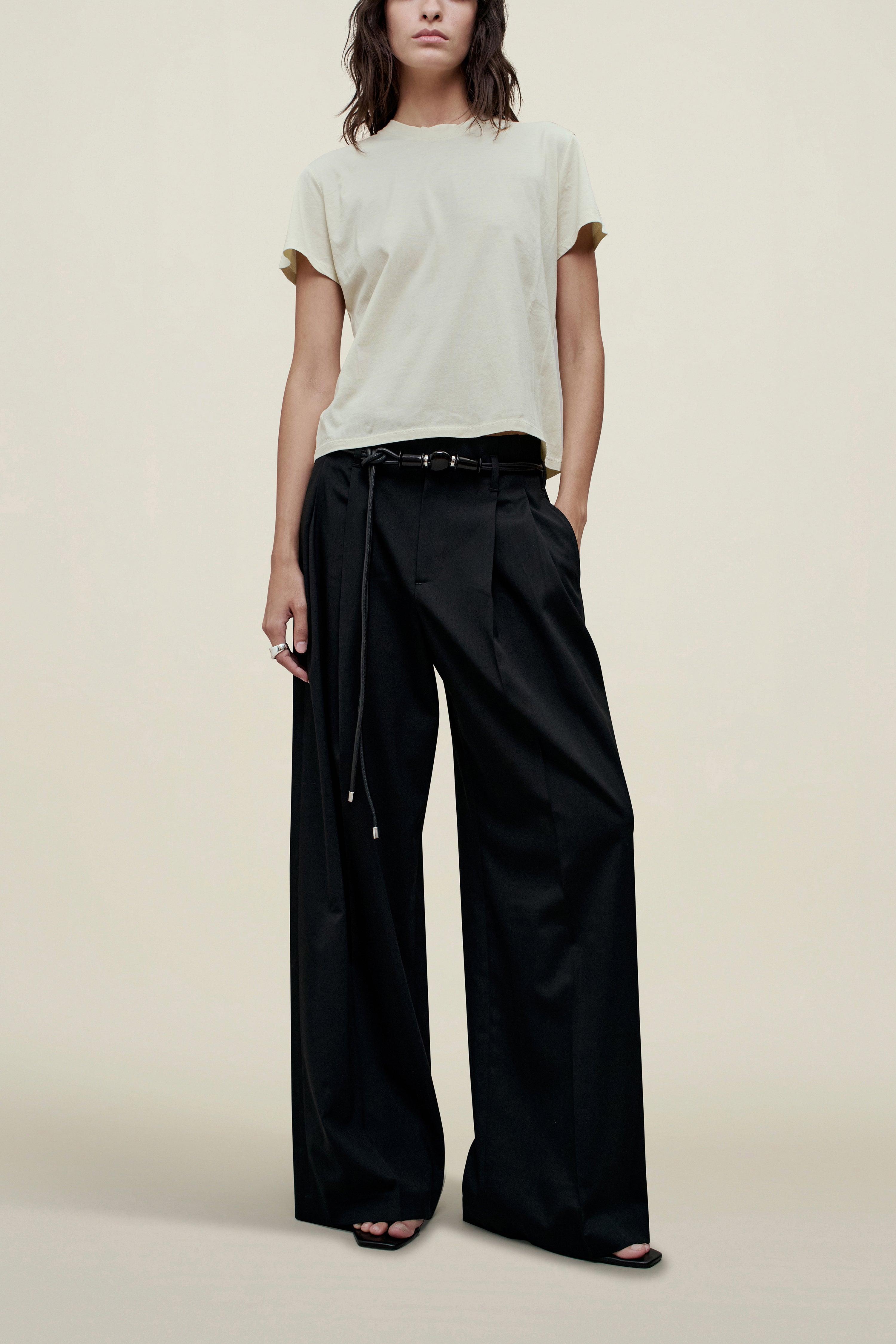 Percie Trouser in Paperweight Wool