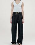Portia V-Neck Bodysuit in Compact Viscose