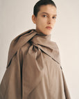 Navi Scarf Cape in Compact Cotton