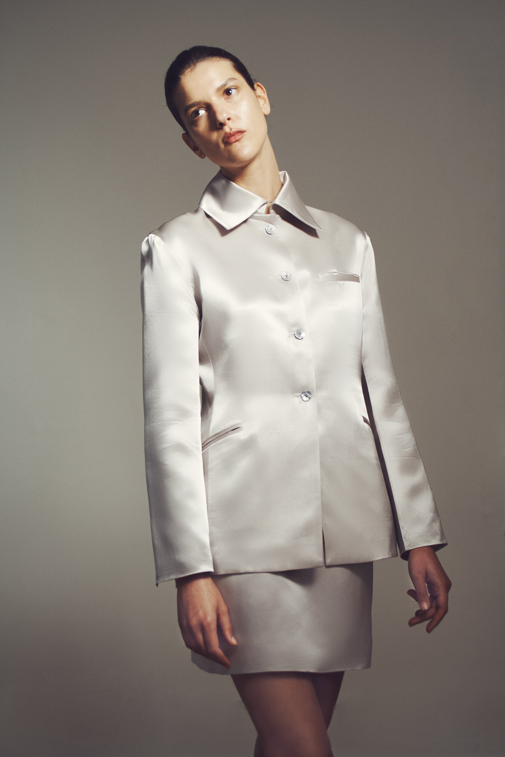 Luca Blazer in Liquid Twill